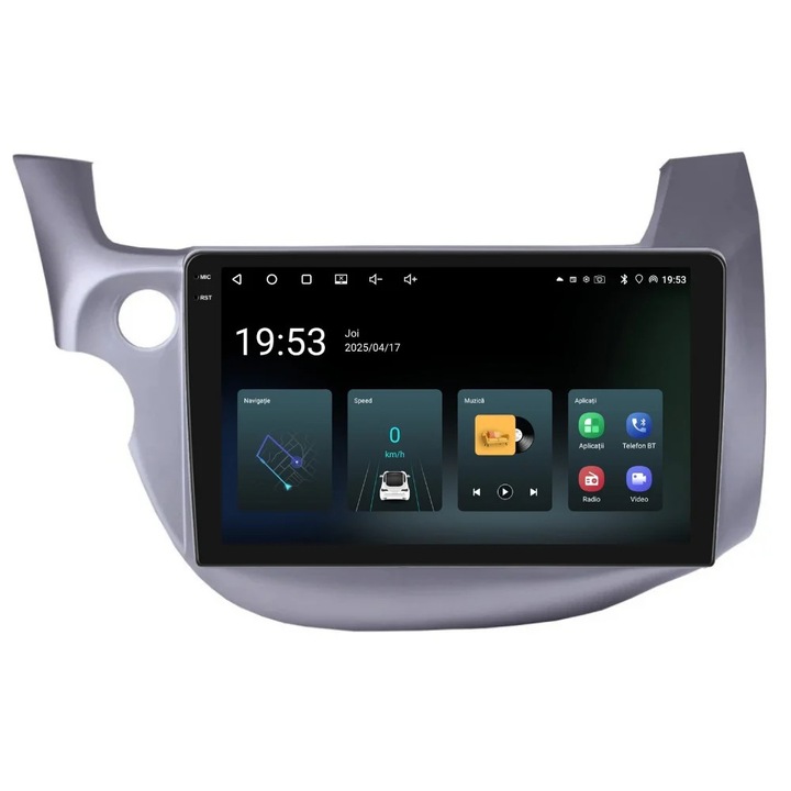 Navigație GPS PilotOn 9 inch, 4GB, 64GB, Quad Core, Bluetooth, pentru Honda Jazz 2008-2012