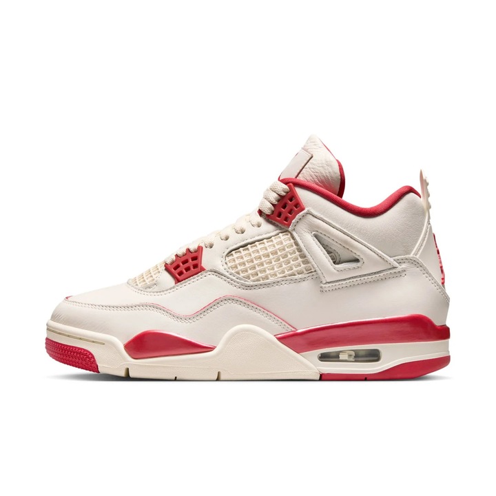 Pantofi sport Jordan Wmns Air Jordan 4 Retro, alb, Alb