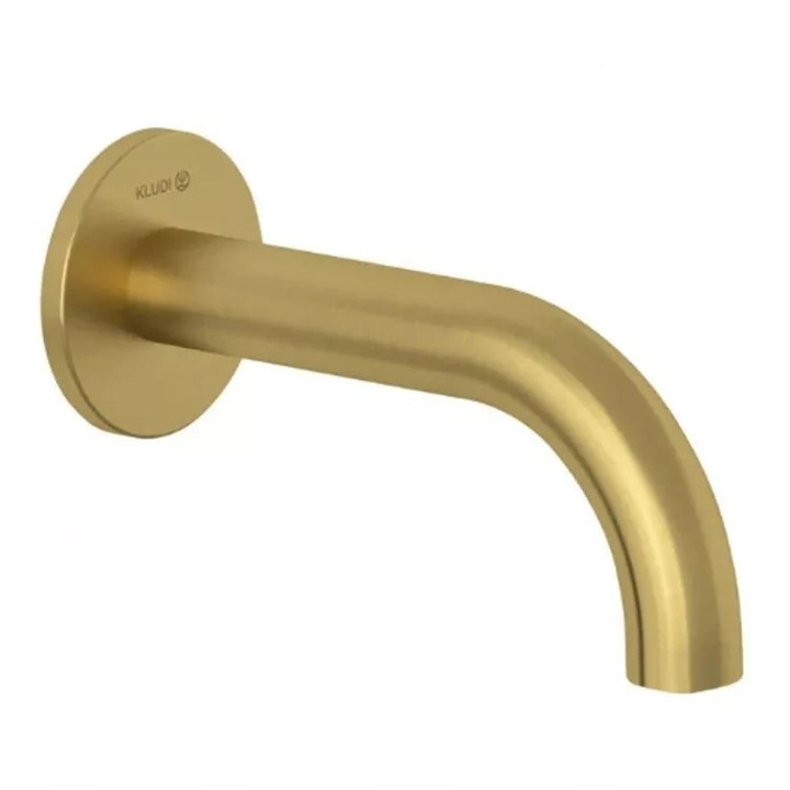 Pipa cada Kludi Bozz, 1/2'', 160 mm, mat, auriu