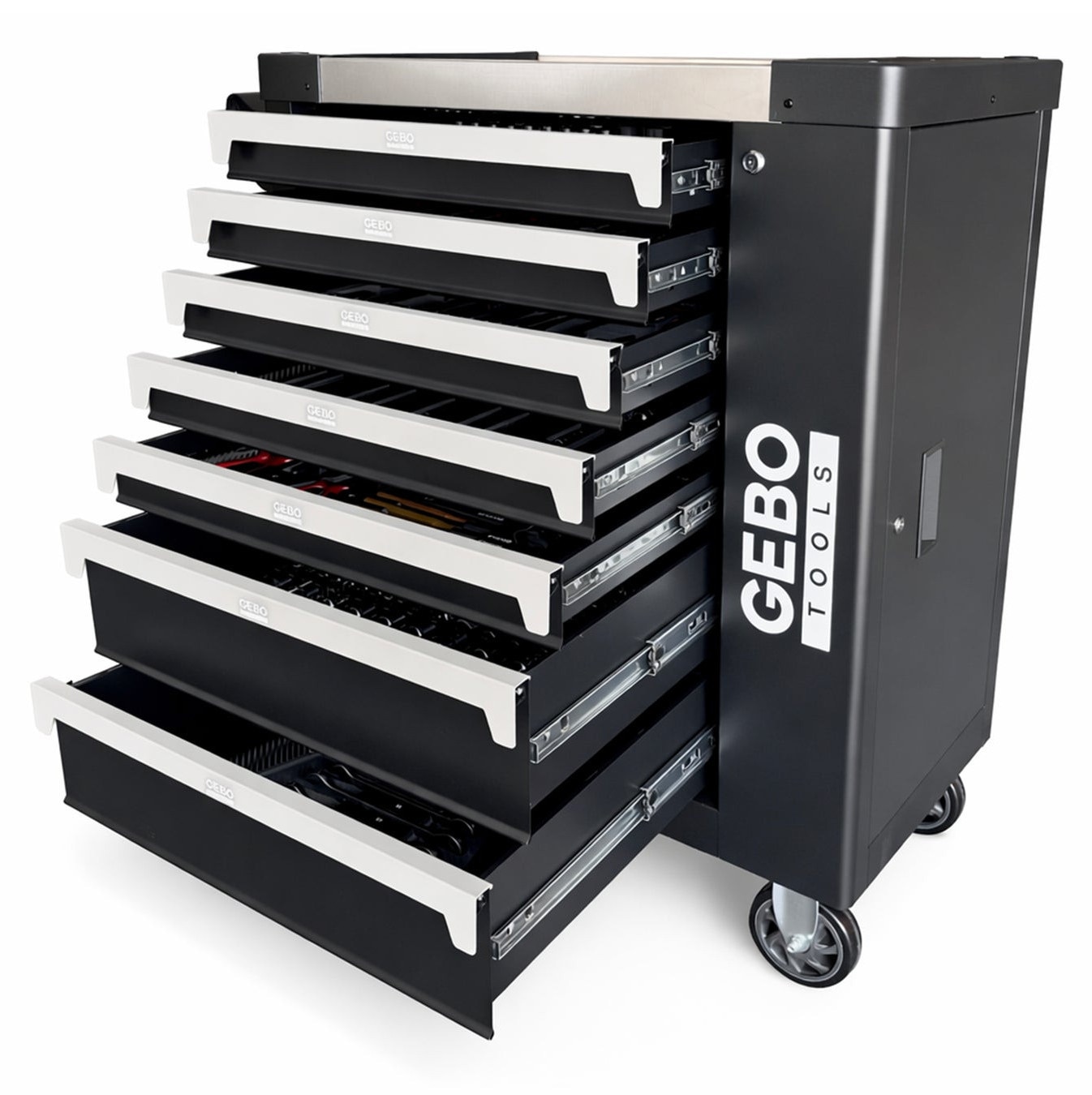 Dulap scule profesional Rooks cu 7 sertare, 235 piese - eMAG.ro