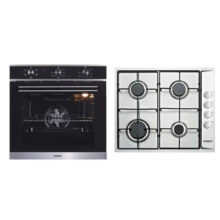 PACHET SAMUS-ONL71 Cuptor incorporabil SC623GX5+ Plita incorporabila PSG-64SX
