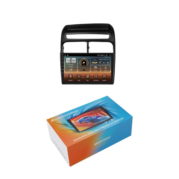 Navigatie SmartNavi cu Android Fiat Linea 2006 - 2012, 4GB RAM, Radio GPS Dual Zone, Display HD QLED 9", Carplay si Android Auto, Wi-Fi si slot SIM 4G, Bluetooth, MirrorLink, USB