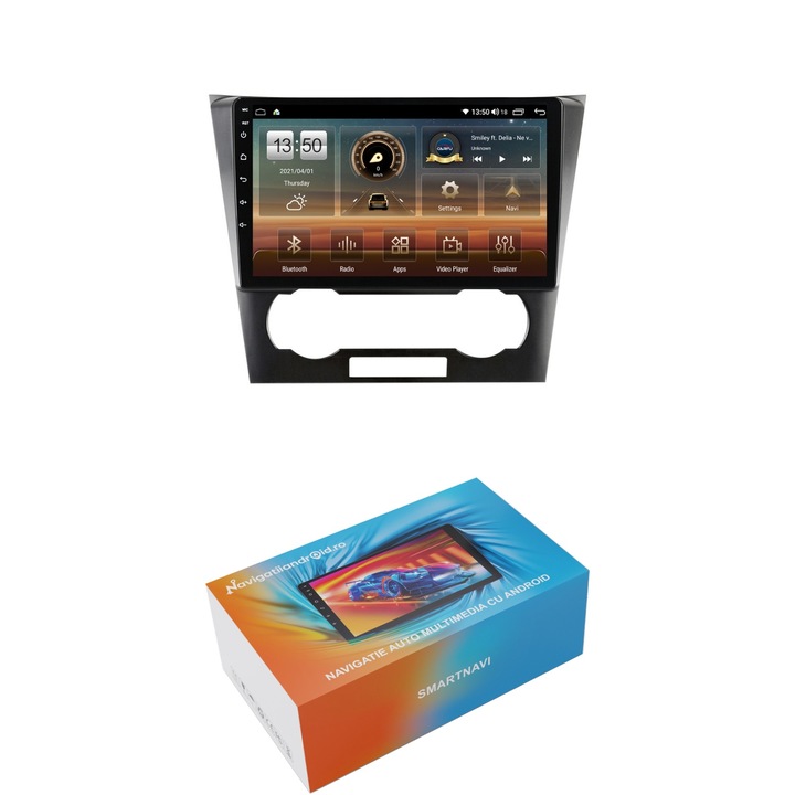 Navigatie SmartNavi cu Android Chevrolet Epica 2004 - 2012, 4GB RAM, Radio GPS Dual Zone, Display HD QLED 9", Carplay si Android Auto, Wi-Fi si slot SIM 4G, Bluetooth, MirrorLink, USB