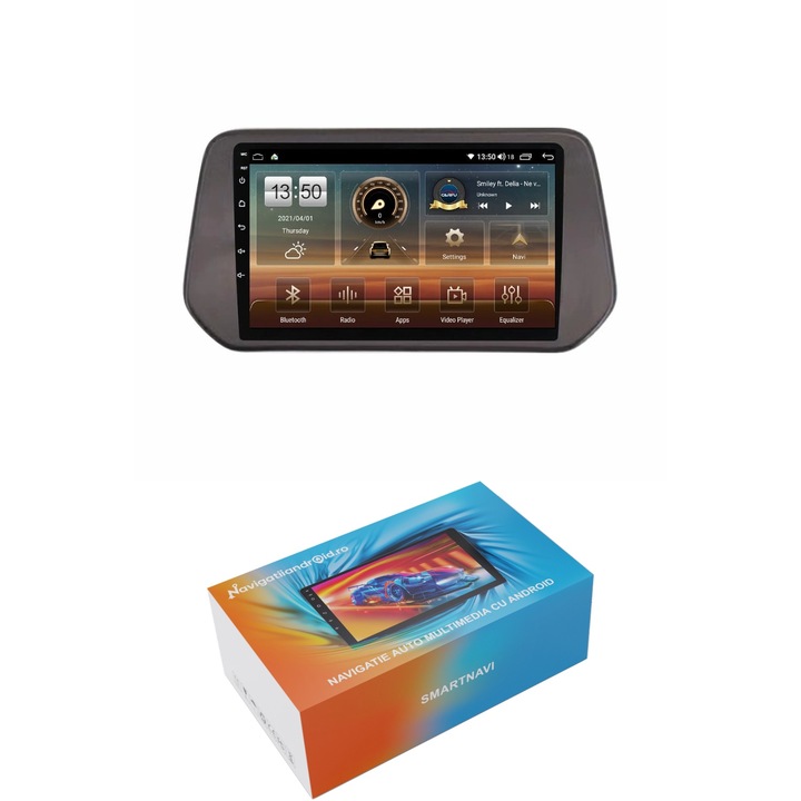 Navigatie SmartNavi cu Android Suzuki S-Cross dupa 2021, 4GB RAM, Radio GPS Dual Zone, Display HD QLED 9", Carplay si Android Auto, Wi-Fi si slot SIM 4G, Bluetooth, MirrorLink, USB