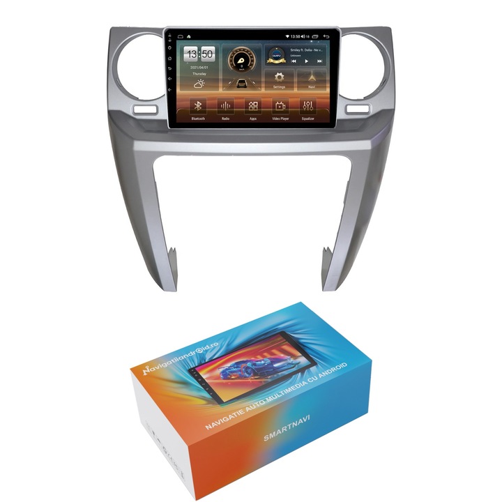 Navigatie SmartNavi cu Android Land Rover Discovery III 2004 - 2009, 4GB RAM, Radio GPS Dual Zone, Display HD QLED 9", Carplay si Android Auto, Wi-Fi si slot SIM 4G, Bluetooth, MirrorLink, USB