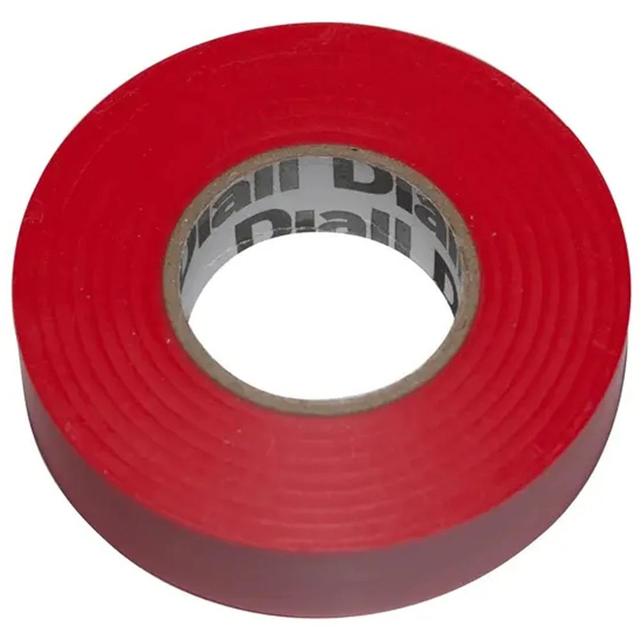 Banda izolatoare DIALL 100610881, 19 mm x 33 m, rosu