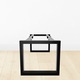 Cadru metalic pentru masa MetaloPro Eta Extreme, 200x80x72 cm, negru, stil industrial, picioare reglabile