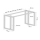 Cadru Metalic MetaloPro Eta Plus pentru Masă 180x70x72 cm Negru Matte cu Picioare Reglabile