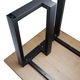 Cadru Metalic MetaloPro Eta Plus pentru Masă 180x70x72 cm Negru Matte cu Picioare Reglabile
