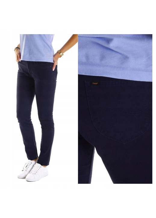 Férfi rövidnadrág, Lee, Elly, Skinny Fit, Közepes derék, Hosszú, 5 zseb, Cipzár, Pamut, W28-L33 US, Kék