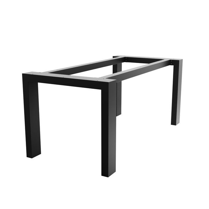 Cadru Masa MetaloPro Etamin Extreme Industrial Negru Mat 180x80x72 cm