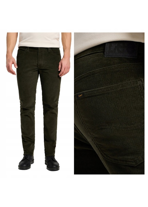Pantaloni Barbati Lee Daren Zip Fly, Verde