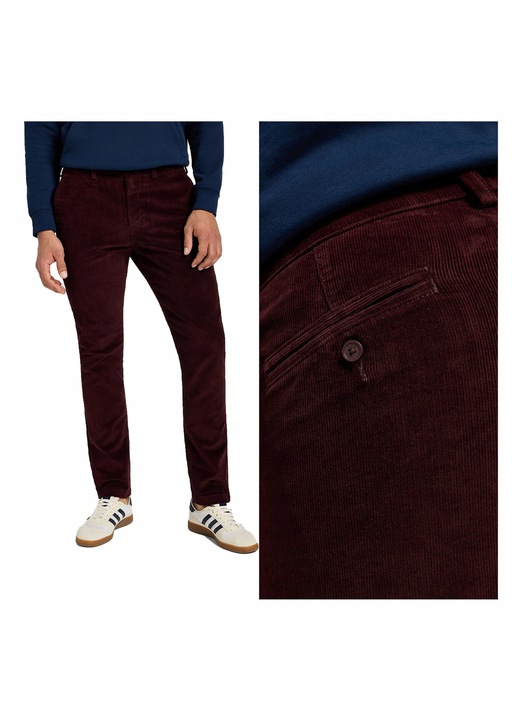 Férfi Rövidnadrág, Lee, Slim Chino, Slim Fit, Közepes Derék, Hosszú, 4 Zseb, Cipzár, Pamut, W33-L34 US, Piros