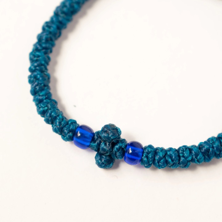 Bratara Albastru Regal Impletita – Simbol al Intelepciunii, Pacii si Protectiei