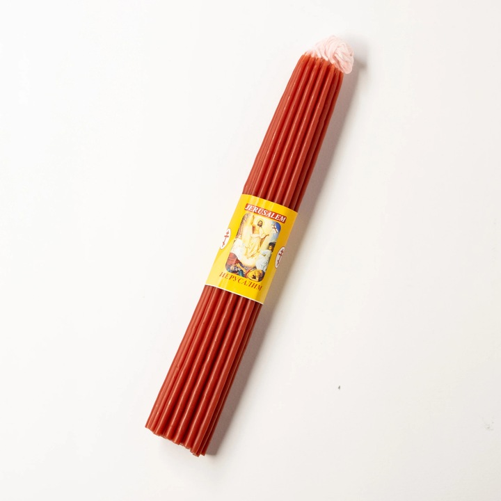 Lumanare Parfumata Trandafir din Ceara de Albine – Lumina de Rugaciune – 100g - 33 bucati