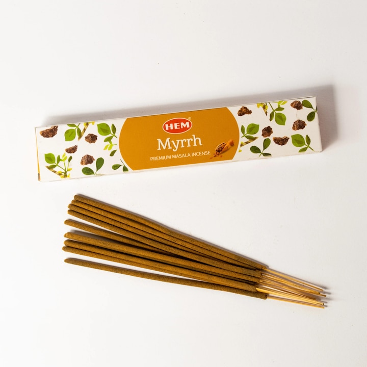 Betisoare parfumate cu smirna – Aroma calda pentru liniste si reculegere – 10 bucati in pachet