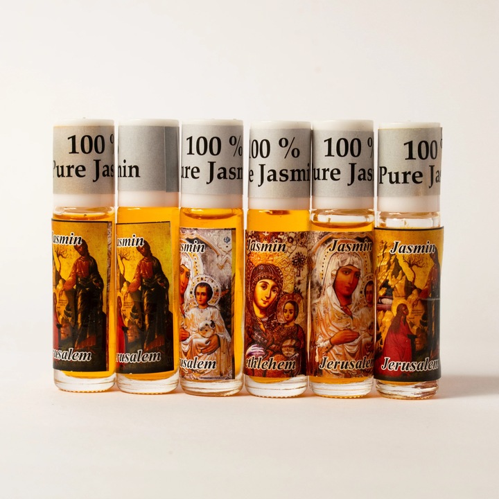 Set 6 Bucati Mir cu Iasomie din Tara Sfanta – Aroma Naturala Premium, Iubire si Liniste – 6 x 8 ml