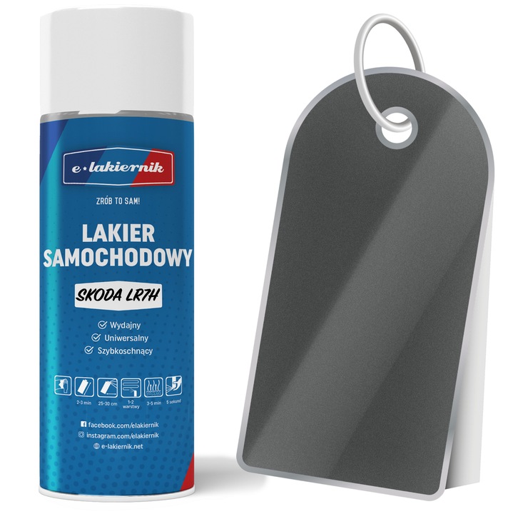 Autófesték, Lakier Samochodowy, SKODA LR7H, Indiumgrau Metalik, 400ml