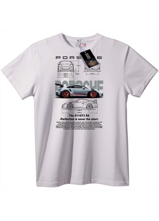 Tricou Porsche 911 GT3 RS, Alb, XXS