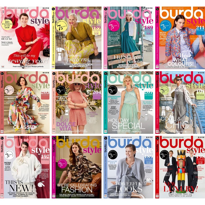 Revista Burda Style colectia Anului 2025, Ianuarie- Decembrie 2025