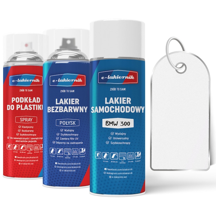 Vopsea auto, Lakiernik, Zestaw Do Zderzakow BMW, Alpinweiss III