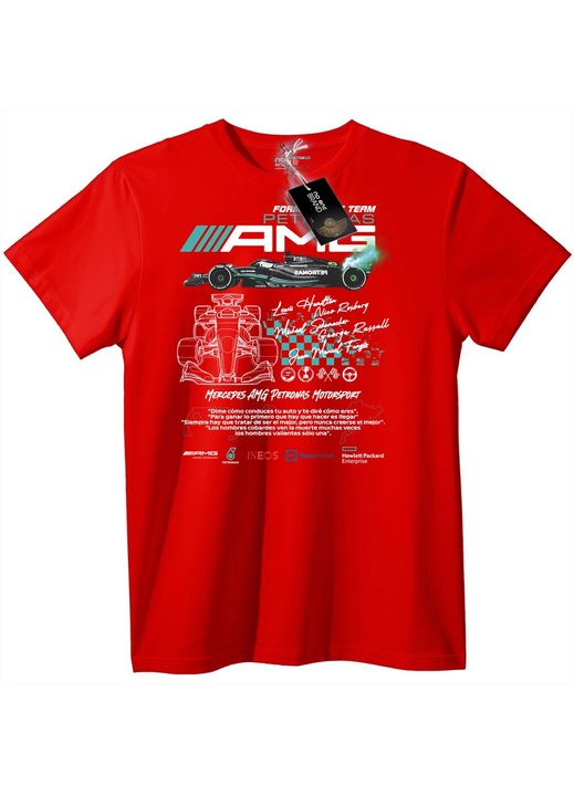 Tricou Mercedes AMG Petronas F1, Rosu