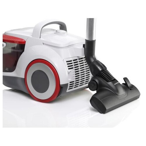 Aspirator Gorenje VCEB01GAWWF, filtrare cu apa, 800 W, 3 L, alb/rosu