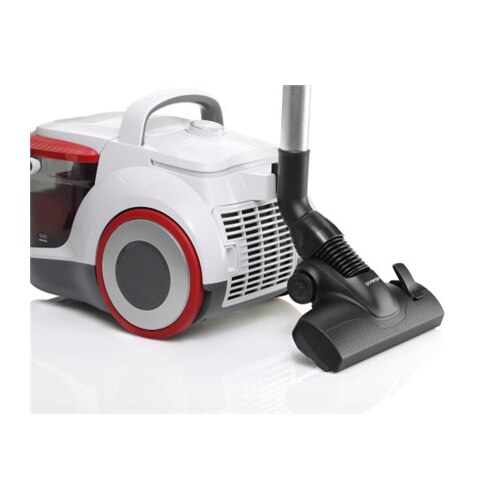 Aspirator Gorenje VCEB01GAWWF, filtrare cu apa, 800 W, 3 L, alb/rosu