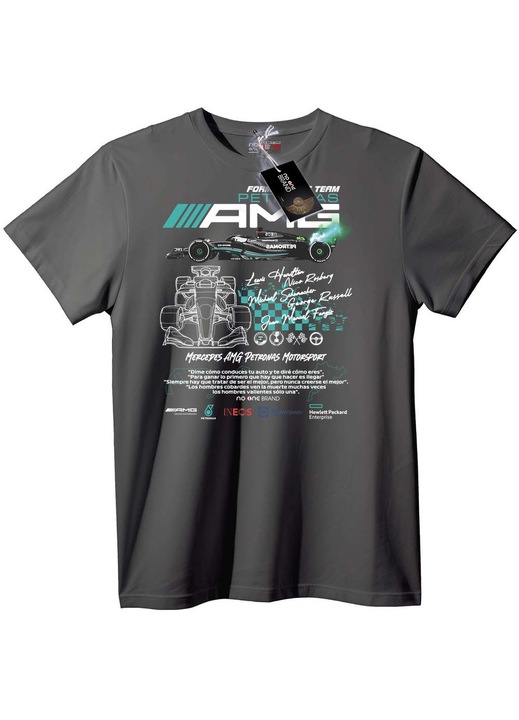 Tricou Mercedes AMG F1 Team, Gri