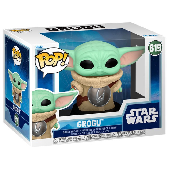 Figurina POP, Star Wars Mandalorian & Grogu, Grogu, 9 cm
