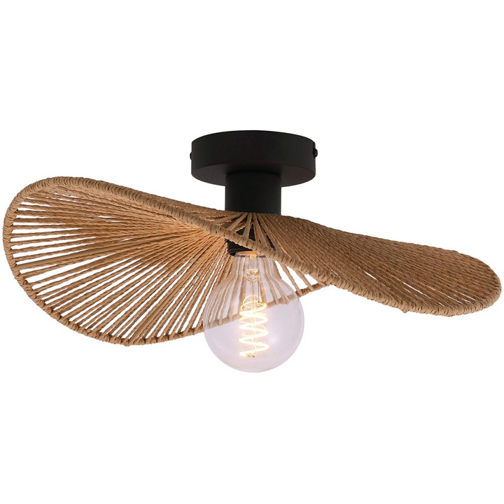 Плафониера KLAUSEN Elite PL1 KL100076, E27, IP20, натурален