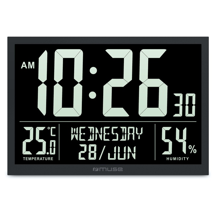 Ceas decorativ Muse M-160 WMC, alb