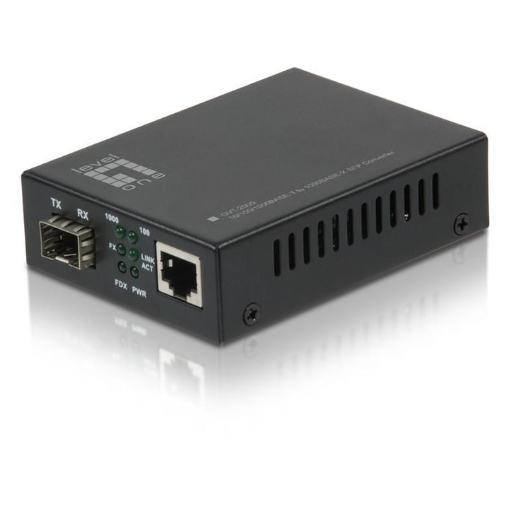 LevelOne GVT-2000 média konverterek, 10/100/1000BASE-T, 1000BASE-X