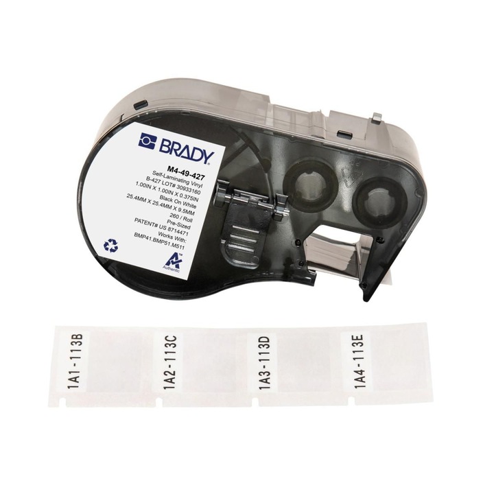 Etichete autoadezive Brady, M4-49-427, pentru imprimante BMP41/BMP51/BMP53/M511