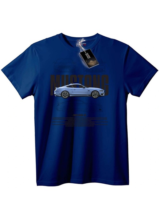 Tricou Mustang, bleumarin, L