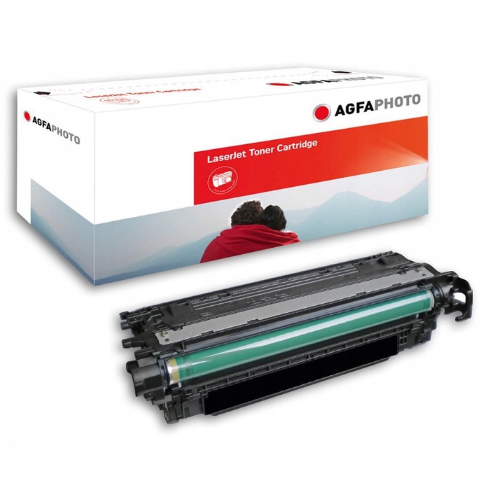 Toner AgfaPhoto CE250X, 10500 pagini, pentru imprimante laser
