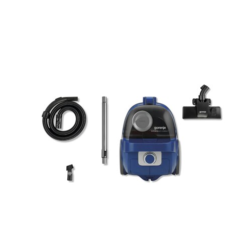 Aspirator Gorenje VCEA01GACBUCY, fara sac, 800 W, 2,2 L, albastru