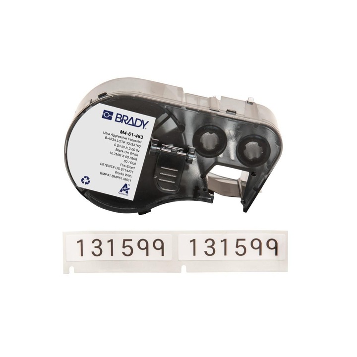 Benzi etichete Brady, M4-61-483, pentru imprimante BMP41/BMP51/BMP53, set