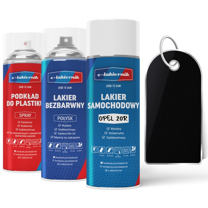 Vopsea auto, Zestaw Do Zderzakow, 20R Black Sapphire