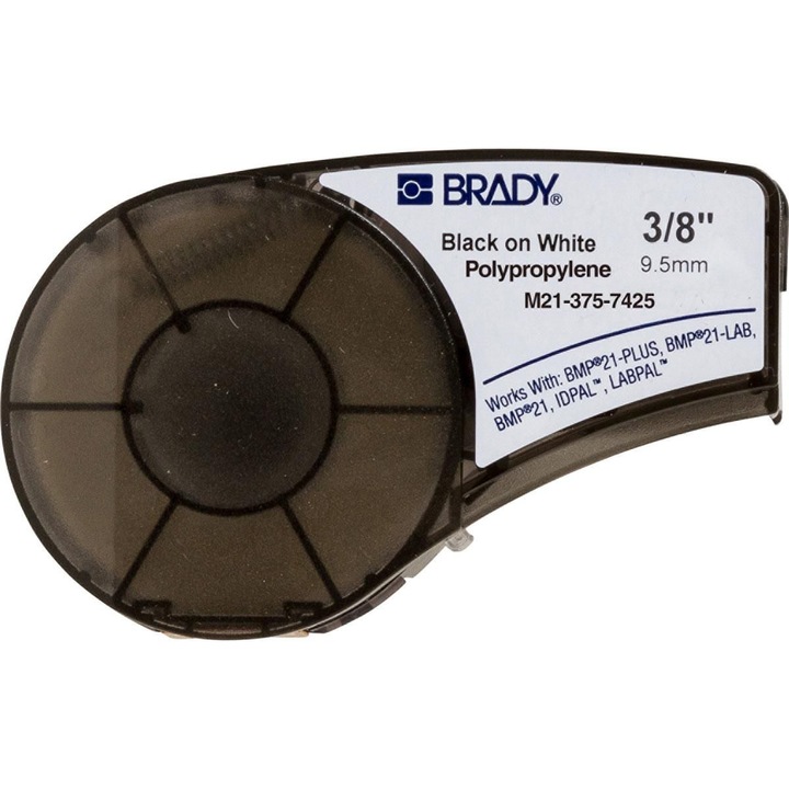 Benzile etichete Brady 9,53mm x 6,4m M21-375-7425