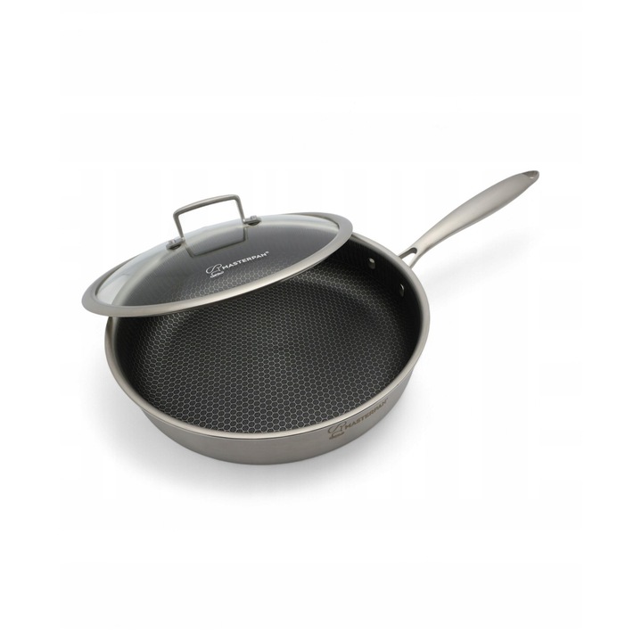 Tigaie Masterpan 24cm cu capac, inductie, otel