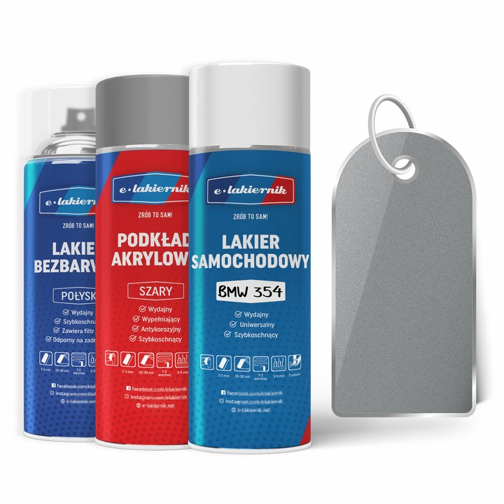 Vopsea auto, Lakiernik, Zestaw Naprawczy BMW 354 Titansilber