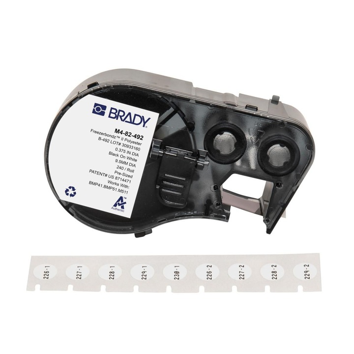 Benzile etichete Brady FreezerBondz M4-82-492, set