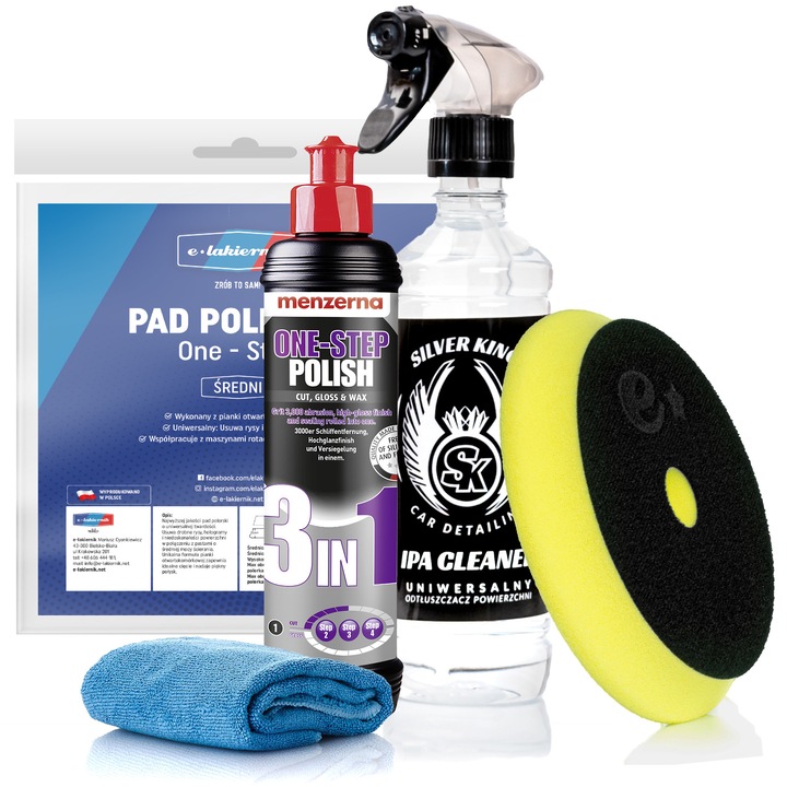 Pasta Polerska Menzerna 3w1, Pad Polerski Sredni, Produse cosmetica auto