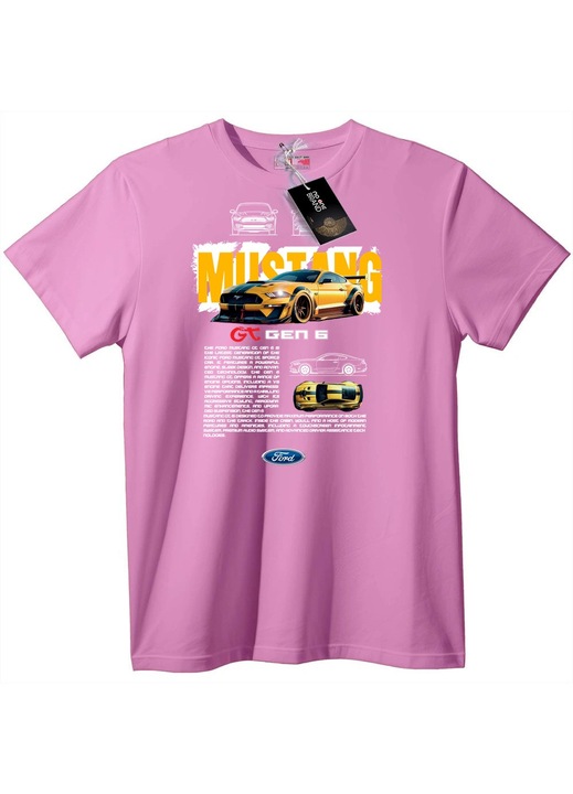 Tricou Mustang GT Gen 6, Rose Polemic