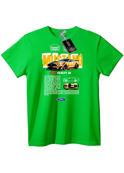 Tricou Mustang GT Gen 6, Verde deschis