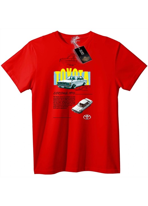 Tricou Toyota Corolla Retro, Rosu
