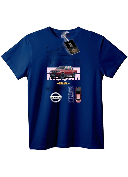 Tricou Nissan Navara, bleumarin, 3XL