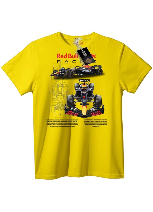 Tricou Red Bull Racing F1, Galben, 5XL