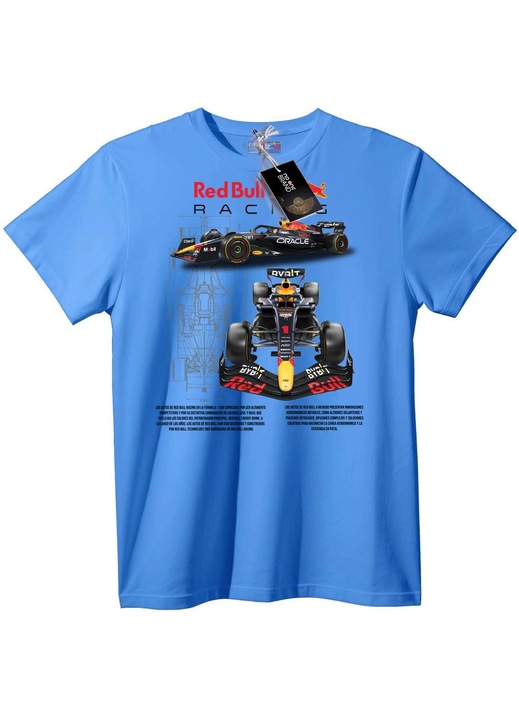 Tricou Red Bull Racing F1, Albastru deschis, 3XL